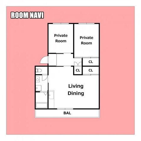 天神マンションの物件間取画像